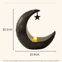 Bougie LED islamique pour les décorations de l'Aïd Moubarak et la décoration intérieure du Ramadan