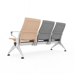 Sillas de espera para la industria nacional GY-TU03PU, de acero, con reposabrazos, para hospitales y escuelas - Product Image 2