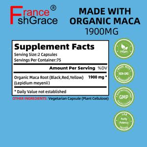 Cápsulas de Extracto de Raíz de Maca para Aumentar la Energía Masculina OEM y Polvo de Maca, Suplementos Deportivos de Marca Privada - Product Image 3