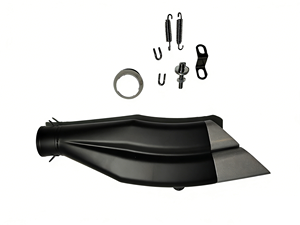 Новая выхлопная система для мотоцикла из нержавеющей стали, 51 мм, черная, в идеальном состоянии - Product Image 1