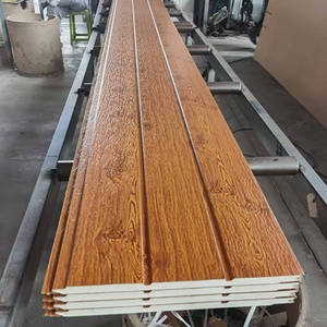 Panneau mural sandwich en PU pour matériaux de construction en Chine, avec <span class=keywords><strong>prix</strong></span> compétitif, ignifuge et isolant - Product Image 4