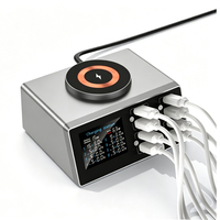 Station de charge GaN haute vitesse KABBOL 140W, 4C4A, hub USB multiport, chargeur pour ordinateur portable PD 65W, chargeur rapide mobile QC 3.0 18W