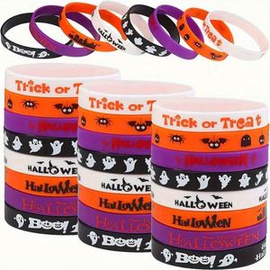 Bracelet en silicone pour fête d'Halloween, bracelet de festival, bracelet en caoutchouc, bracelet personnalisé avec logo – Offre Spéciale - Product Image 2