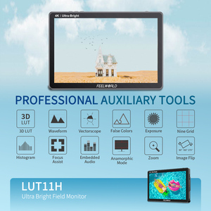 FEELWORLD LUT11H 10.1 "2000nit IPS Caméra Moniteur <span class=keywords><strong>4K</strong></span> <span class=keywords><strong>HDMI</strong></span> 3D LUT Écran Tactile HDR Moniteur de Terrain Professionnel - Product Image 4