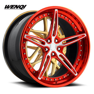 Llantas de Aleación de Aluminio Forjado Nuevas y Duraderas para Automóviles de Pasajeros, 5x114.3, 30 mm, Alto Rendimiento, Color Plata Oscuro/Negro, Paquete de Neumáticos, 5 Años de Garantía - Product Image 2