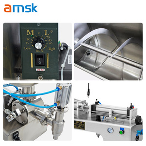 Máquina de llenado de pasta agitadora horizontal neumática con <span class=keywords><strong>tolva</strong></span> en forma de U, máquina de llenado rotativa, máquina de llenado de mantequilla de maní - Product Image 6