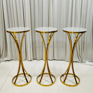 Furun nouveau support à fleurs à fond rond en acier inoxydable est utilisé pour la décoration de mariage et la décoration de scène d'événement - Product Image 1