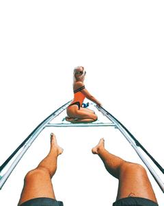 Un Kayak Transparent à Fond <span class=keywords><strong>de</strong></span> Cristal Océan à Double Siège, Canoë <span class=keywords><strong>de</strong></span> Pêche Clair pour 2 Personnes - Product Image 1