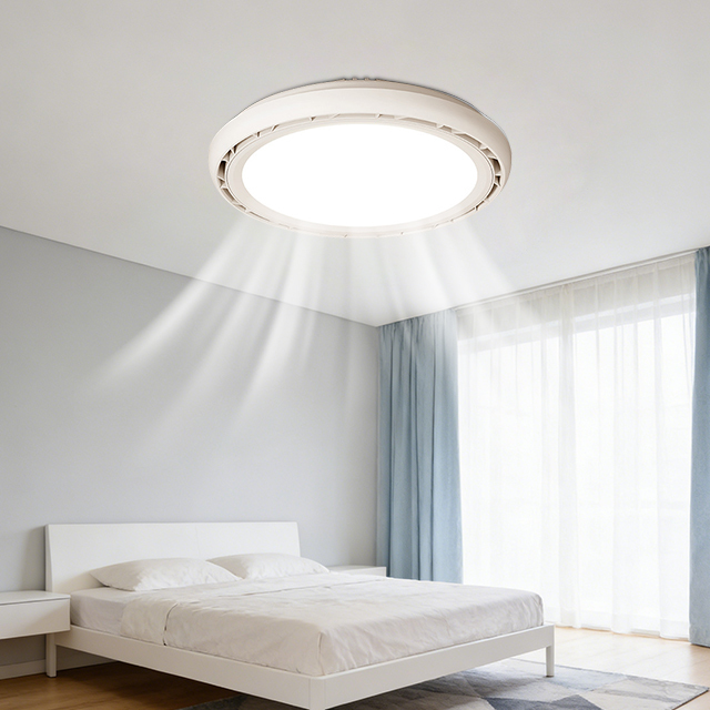 Modern Bladeless LED Fan Light with Remote Control for Living Room Bedroom Dining Room