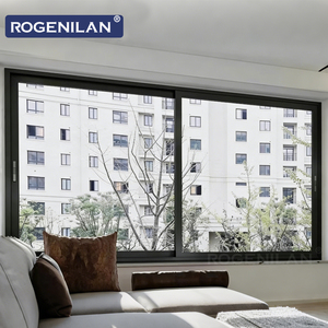 Fenêtre coulissante triple vitrage en aluminium ROGENILAN, fournisseur chinois, économie d'énergie, vitrage Low-E, pour extérieur - Product Image 6