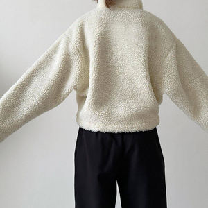 <span class=keywords><strong>Felpa</strong></span> in pile spessa con <span class=keywords><strong>cappuccio</strong></span> Casual invernale autunno <span class=keywords><strong>donna</strong></span> con Logo personalizzato Pullover frontale - Product Image 2