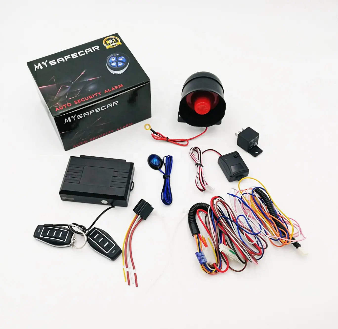 SZdalos ROLLING CODE AUTO ALARM SYSTEM MIT ON-BORAD RELAIS UNIVERSAL SIGNALE