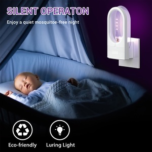El más nuevo enchufe electrónico en tableros adhesivos pegamento trampa para moscas luz atraer matar mosquitos Mosquito Fly Catcher - Product Image 6