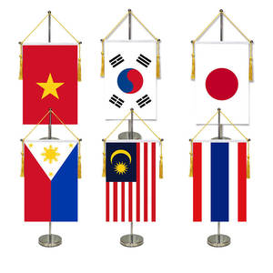 Mini drapeaux personnalisés pour tenir à la main bannière d'équipe d'événement sportif drapeau de bâton de football bannière de bureau de logo d'impression vierge par sublimation - Product Image 3