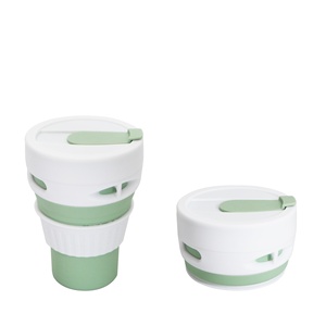 Custom Portable 350ml <strong>Collapsible</strong> Silicone Folding Water Bottle for Outdoor Sports Travel Camping and Coffee Drinking <strong>Cups</strong> - Product Image 6