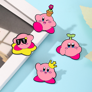 Pins de Aleación de Zinc con Esmalte, Lindos Personajes de Dibujos Animados en Color Rosa, Insignia de Esmalte Epóxico, Regalo Coleccionable para Fanáticos de los Dibujos Animados y Decoración de Ropa/Bolsos - Product Image 6