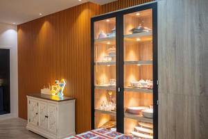 Panel de pared WPC de fibra de bambú para interiores, impermeable, tablero de revestimiento de partición <span class=keywords><strong>interior</strong></span> decorativo para aplicación de Hotel - Product Image 6