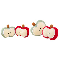 Groothandel Schattig Appel Pluche Speelgoed Zacht Gevuld Fruit Dierenknuffel voor Kinderen Baby Cadeau Hoge Kwaliteit Appel Pluche Speelgoed Mini Gevuld Speelgoed