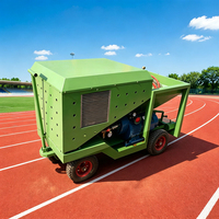 Pulvérisateur de traitement de surface pour pistes d'atterrissage, pour revêtements en granulés de PU et de caoutchouc, avec châssis mobile