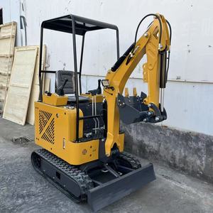 Excavadora Pequeña de 1.5 Toneladas en Oferta, con Motor de Alta Eficiencia de 19KW, Orugas de Goma para Cuidado del Césped y Uso Agrícola, Garantía de un Año - Product Image 1