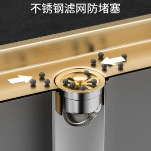 ניקוז רצפתי מלבני מודרני עם ניקוז צדדי, רשת ניקוז לינארית למקלחת, נירוסטה 304, מתאים למטבח, אמבטיה ומלון, קל להתקנה - Product Image 3