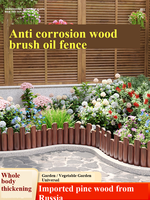 Clôture de jardin en bois traité sous pression, design champêtre, pour potager extérieur, verger, bordure de parterre de fleurs