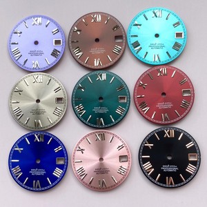 NH35 nuovo quadrante Log 28.5mm datario romano con stampa solare parti di orologi - Product Image 1