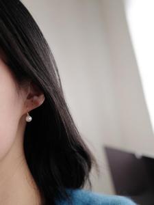 Wholesale Simple 9K Gold Pearl <b>Hoop</b> Earrings Elegant Freshwater Pearl for Parties Gentle Temperament Kj445 - Product Image 5