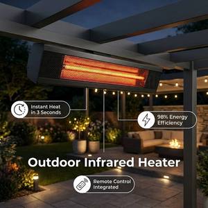Pergola bioclimatique de luxe avec portes coulissantes <span class=keywords><strong>en</strong></span> verre et chauffage mural pour extension de solarium résidentiel toutes saisons, gazebo - Product Image 3