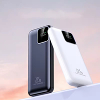 Power Bank Mini Ultra Tipis Pengisian Cepat Layar Digital 2-in-1 Charger Outdoor Logo Custom Kualitas Tinggi 20000mAh Li-Polymer