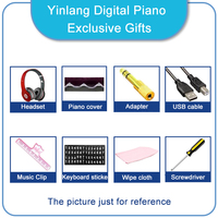 YIMO Grand Digital Piano Professional Good Quality Prograssive Hammer Action Keys with Illuminated Touch Sensor Control