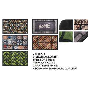 Tapete Mágico para Puerta de 45x75cm, Tapete de Alta Calidad para Uso en Interiores - Product Image 1