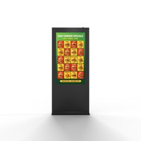 Pantalla LCD Digital para Exteriores de 75 Pulgadas, Alto Brillo (3000 Nits), Impermeable IP65, con Animación para Señalización en Aeropuertos, OEM