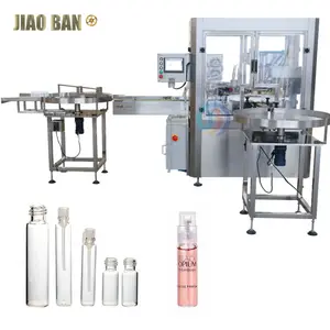 JB-PX4 Rotary Automatic Perfume Mini Tester Liquid Glass Small Bottle Vial Monoblock Filling Pressing Capping Machine