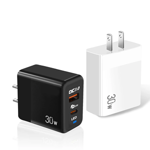 US/EU/UK Ổ Cắm Sạc Khối 30W Nhanh Chóng Sạc A + C Sạc LED Ánh Sáng Loại C Sạc Hộp - Product Image 6