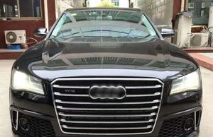 Runde mise à niveau S8 <span class=keywords><strong>RS8</strong></span> modèle pare-chocs avant haute ajustement pour 2011-2018 <span class=keywords><strong>Audi</strong></span> A8 Modification PP matériel pare-chocs avant assemblage Kits de carrosserie - Product Image 2