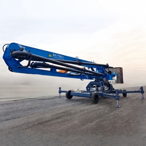 Machinerie à béton JIUHE, distributeur hydraulique mobile de type 15m 17m, flèche de placement de béton avec roues - Product Image 6