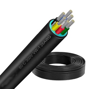 <span class=keywords><strong>6</strong></span> dây dẫn 26AWG bị mắc kẹt che chắn được đánh giá cao 300V đóng hộp dây cáp điện đồng cho dòng xe rạp hát tại nhà dẫn dải đèn - Product Image 1