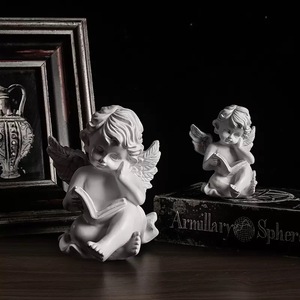 Estatua de Ángel al por Mayor Leyendo un Libro, Estatua de Cupido, Escultura de Arte de Ángel Europeo para Centros de Mesa de Boda, Decoraciones de Mesa - Product Image 2