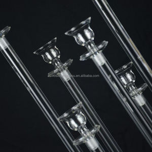 طاولة الزفاف حامل عرض أكريليك شمعدانات مركزية طاولة أعلى الثريا المركزية لحفلات الزفاف - Product Image 6