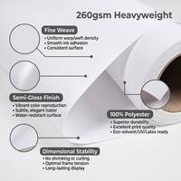 Lienzo de Poliéster Semibrillante Dimensional Solids de 260 g/m², Compatible con Impresoras Epson y HP, para Uso Artesanal