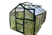 Serre agricole à simple travée en acier galvanisé à chaud avec film transparent 150/200 microns, vente en gros directe usine Chine