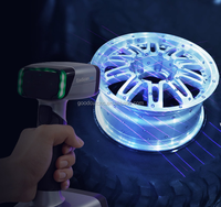 Einscan HX 3d Scanner/scanner 3d Portabel Hibrida Sumber Cahaya Laser Biru dan LED