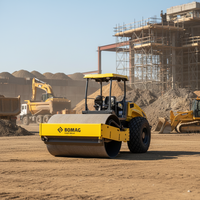 Rouleau compresseur d'asphalte avec moteur Deutz, modèle économe en énergie BW212, puissance 95 kW, pour la construction routière ou mini-compacteur à tambour unique