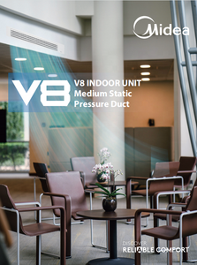 Midea 7500btu Trần giấu chia vừa tĩnh áp lực Duct VRF vrv hệ thống công nghiệp AC Đơn vị điều hòa không khí - Product Image 3