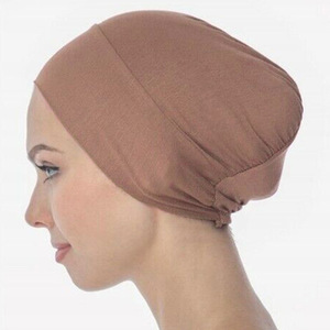 <span class=keywords><strong>Hijab</strong></span> Caps Ready Stock Back Style Gorra interior Forro Gorra interior Underscarf Venta al por mayor Puede agregar satén Mujeres - Product Image 2
