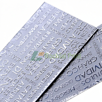 Carte de remerciement personnalisée en papier texturé de luxe avec logo en feuille d'aluminium, cartes de commande pour entreprise, impression de cartes de remerciement pour petites entreprises