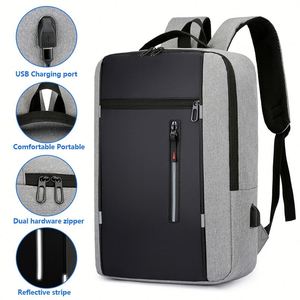 Sac à dos de luxe pour ordinateur portable, résistant à l'eau, antivol, avec logo imprimé de haute qualité, pour hommes, idéal pour les voyages et les affaires - Product Image 2