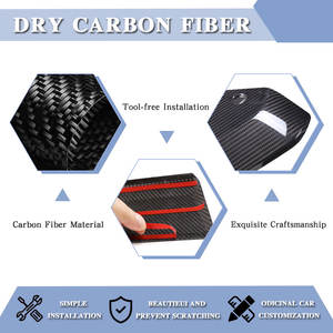 Cubierta Decorativa Inferior para Volante, Fibra de Carbono, Accesorios Interiores para Fiat <span class=keywords><strong>500</strong></span> de 2007 a 2015, Gran Venta - Product Image 5