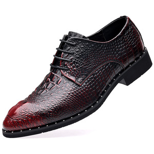 Nieuwe stijl herfst herenschoenen met spitse neus, antislip, zakelijk, formeel, veterschoenen, casual, veelzijdig, duurzaam, bruidsschoenen - Product Image 4